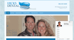 Desktop Screenshot of hicks-dental-palatka.com